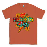 Copper firefighter wife with lightning bolt Classic Tee - Zillion Design Studio