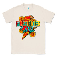 Natural firefighter wife with lightning bolt Classic Tee - Zillion Design Studio