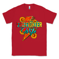 Red firefighter wife with lightning bolt Classic Tee - Zillion Design Studio