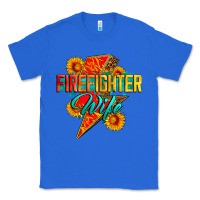 True Royal firefighter wife with lightning bolt Classic Tee - Zillion Design Studio