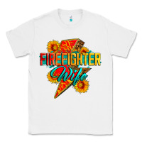 White firefighter wife with lightning bolt Classic Tee - Zillion Design Studio