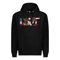 Black love army Premium Hoodie - MaliasSmallBusiness