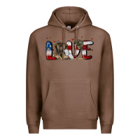 Chestnut love army Premium Hoodie - MaliasSmallBusiness