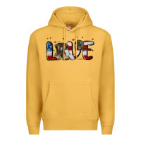 Mustard love army Premium Hoodie - MaliasSmallBusiness
