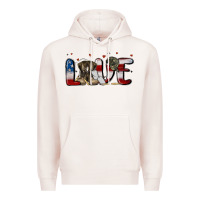 Pale Pink love army Premium Hoodie - MaliasSmallBusiness