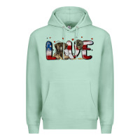 Seafoam love army Premium Hoodie - MaliasSmallBusiness