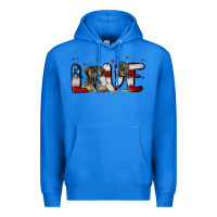 True Royal love army Premium Hoodie - MaliasSmallBusiness