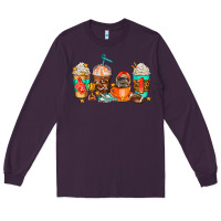 Plum American football coffee cups Long Sleeve Tee - AdoDesignShop
