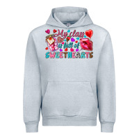 Heather Grey my class is full of sweethearts Urban Hoodie - NancyCooperArtShop