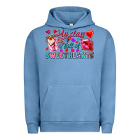 Pigment Pebble Blue my class is full of sweethearts Urban Hoodie - NancyCooperArtShop