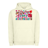 Pigment Pistachio my class is full of sweethearts Urban Hoodie - NancyCooperArtShop