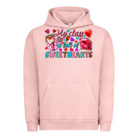 Pigment Salmon my class is full of sweethearts Urban Hoodie - NancyCooperArtShop