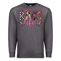 Charcoal Heather race life Premium Sweatshirt - Artiststas