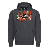 Smoke baseball mom messy bun Zipper Hoodie - Zillion Design Studio