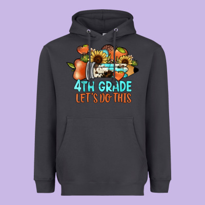4th Grade Let's Do This Heavyweight Hoodie Designed By Jahusdesignshop
