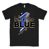 Black back the blue with lightning bolt Classic Tee - Zillion Design Studio
