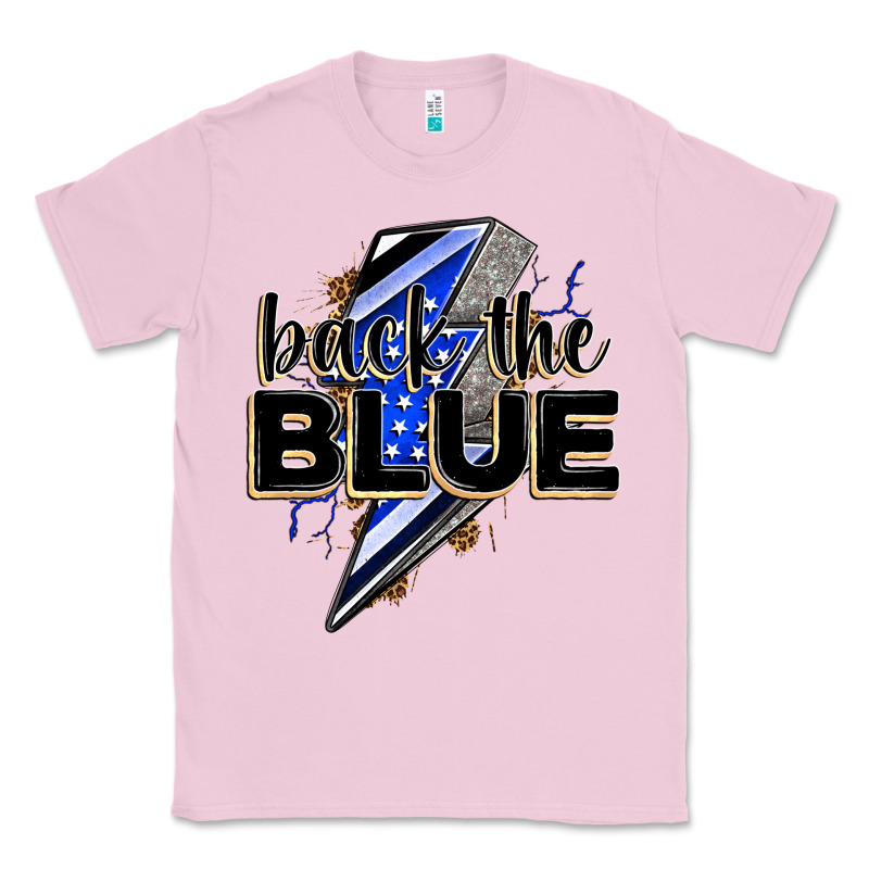 Back The Blue With Lightning Bolt Classic Tee by Zillion Design Studio | Teevron