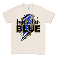 Natural back the blue with lightning bolt Classic Tee - Zillion Design Studio