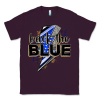Plum back the blue with lightning bolt Classic Tee - Zillion Design Studio
