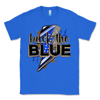 True Royal back the blue with lightning bolt Classic Tee - Zillion Design Studio