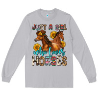 Moon Dust just a girl who loves horses Long Sleeve Tee - Zillion Design Studio