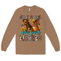 Toasted Coconut just a girl who loves horses Long Sleeve Tee - Zillion Design Studio