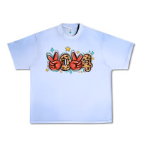 Grape Ice 2024 stars and leopard Urban Heavy Tee - MaliasSmallBusiness