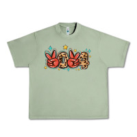 Oil Green 2024 stars and leopard Urban Heavy Tee - MaliasSmallBusiness