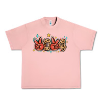 Salmon 2024 stars and leopard Urban Heavy Tee - MaliasSmallBusiness