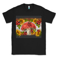 Black ladybug mushrooms Classic Tee - BarkalooDesign