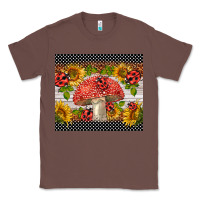 Chestnut ladybug mushrooms Classic Tee - BarkalooDesign