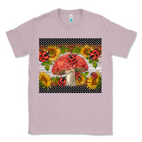 Lilac ladybug mushrooms Classic Tee - BarkalooDesign