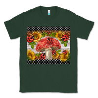 Sports Green ladybug mushrooms Classic Tee - BarkalooDesign