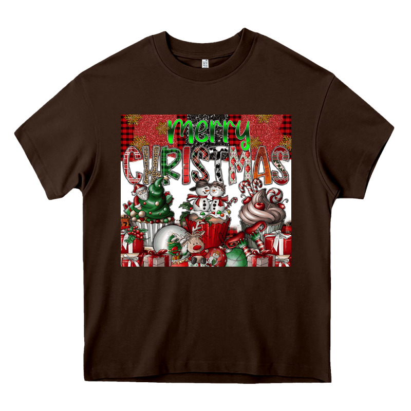 Merry Christmas Heavy Core Tee by CowhideDigitalArt | Teevron