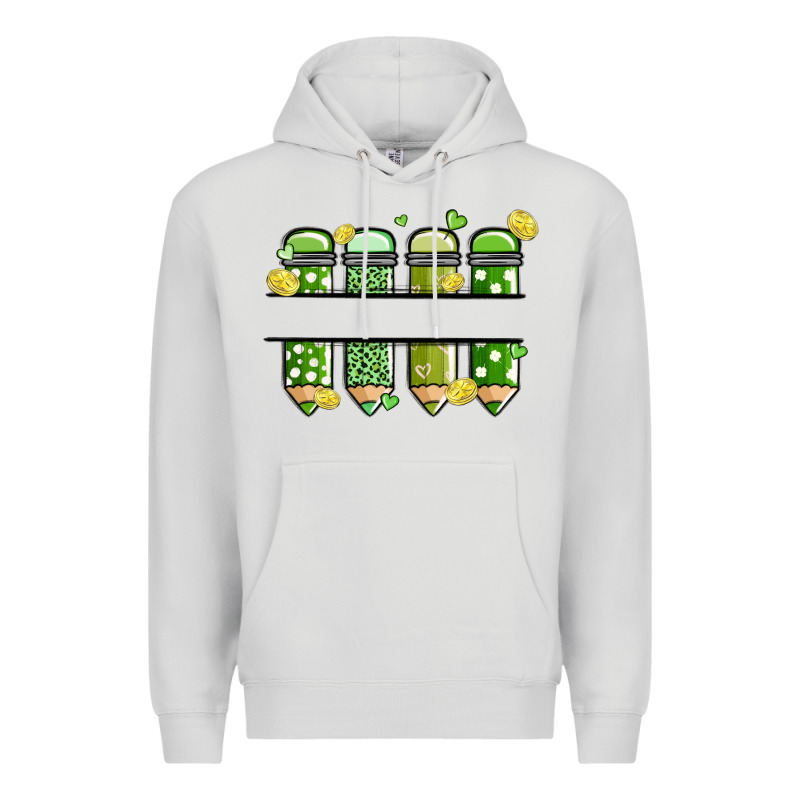 Patricks Day Pencils Premium Hoodie by MaliasSmallBusiness | Teevron