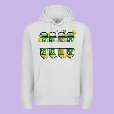 Patricks Day Pencils Premium Hoodie Designed By Maliassmallbusiness