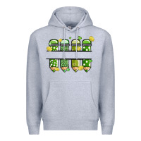 Heather Grey patricks day pencils Premium Hoodie - MaliasSmallBusiness