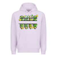 Lilac patricks day pencils Premium Hoodie - MaliasSmallBusiness