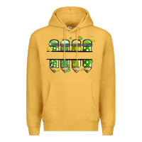 Mustard patricks day pencils Premium Hoodie - MaliasSmallBusiness