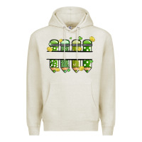 Oatmeal Heather patricks day pencils Premium Hoodie - MaliasSmallBusiness