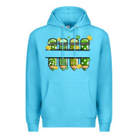 Ocean Blue patricks day pencils Premium Hoodie - MaliasSmallBusiness