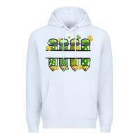 White patricks day pencils Premium Hoodie - MaliasSmallBusiness