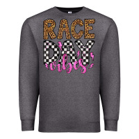 Charcoal Heather race day vibes Premium Sweatshirt - Artiststas