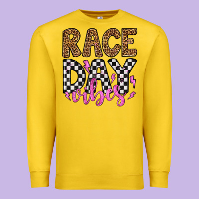 Race Day Vibes Premium Sweatshirt Designed By Artiststas