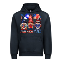 Navy America yall Urban Hoodie - NancyCooperArtShop