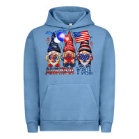 Pigment Pebble Blue America yall Urban Hoodie - NancyCooperArtShop