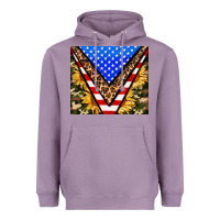 Lavender american sunflower and camouflage Heavyweight Hoodie - AdoDesignShop