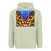 Matcha american sunflower and camouflage Heavyweight Hoodie - AdoDesignShop