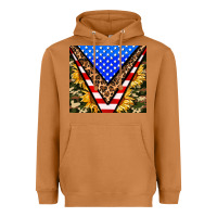 Meerkat american sunflower and camouflage Heavyweight Hoodie - AdoDesignShop