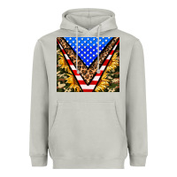 Moon Dust american sunflower and camouflage Heavyweight Hoodie - AdoDesignShop